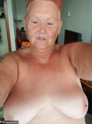 fat naked 50 year old granny with huge belly