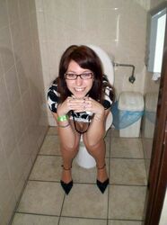 masturbating on toilet. Photo #1