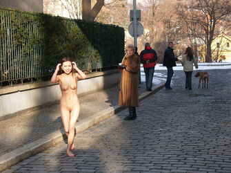 wife naked public. Photo #3