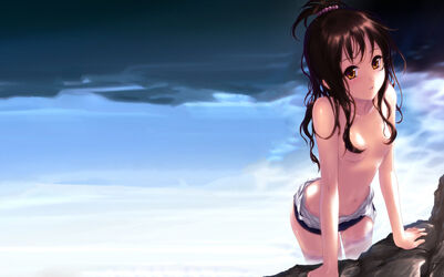 anime topless. Photo #6