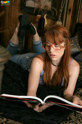 reading a book with a vibrator. Photo #1