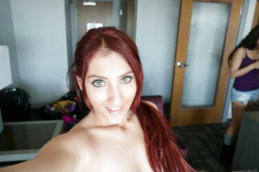 big tit redhead creampie. Photo #1